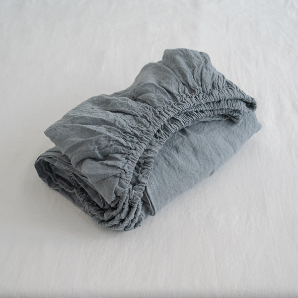 Sömn Linen Fitted Sheet — product gallery image 19