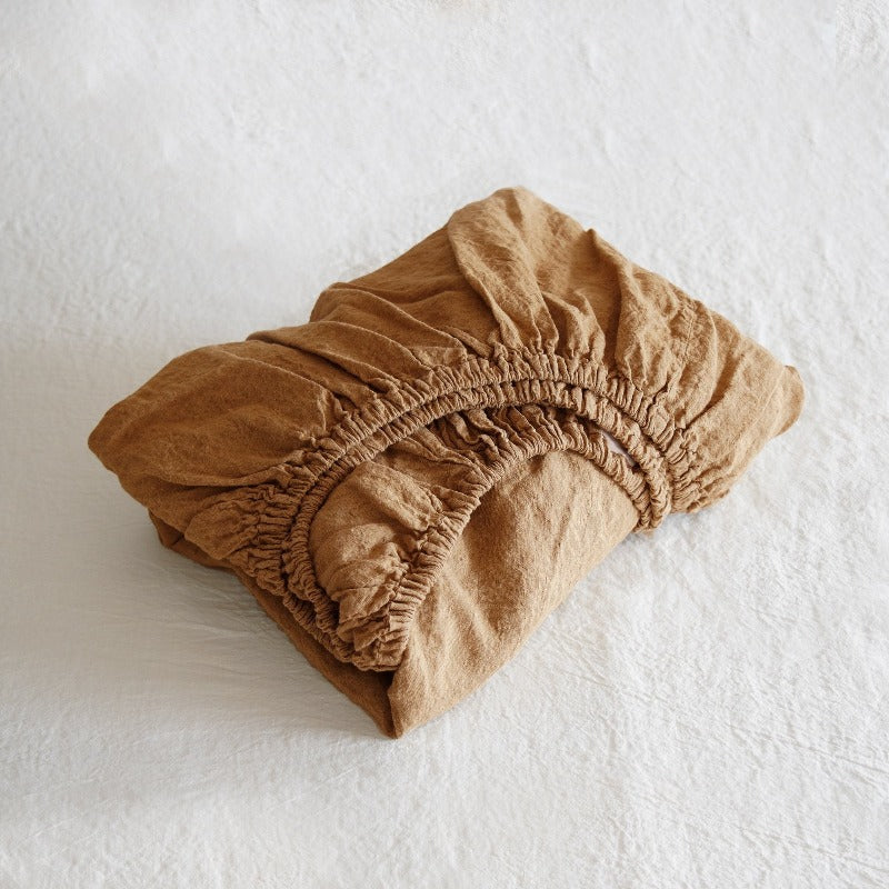 Sömn Linen Fitted Sheet — product gallery image 24