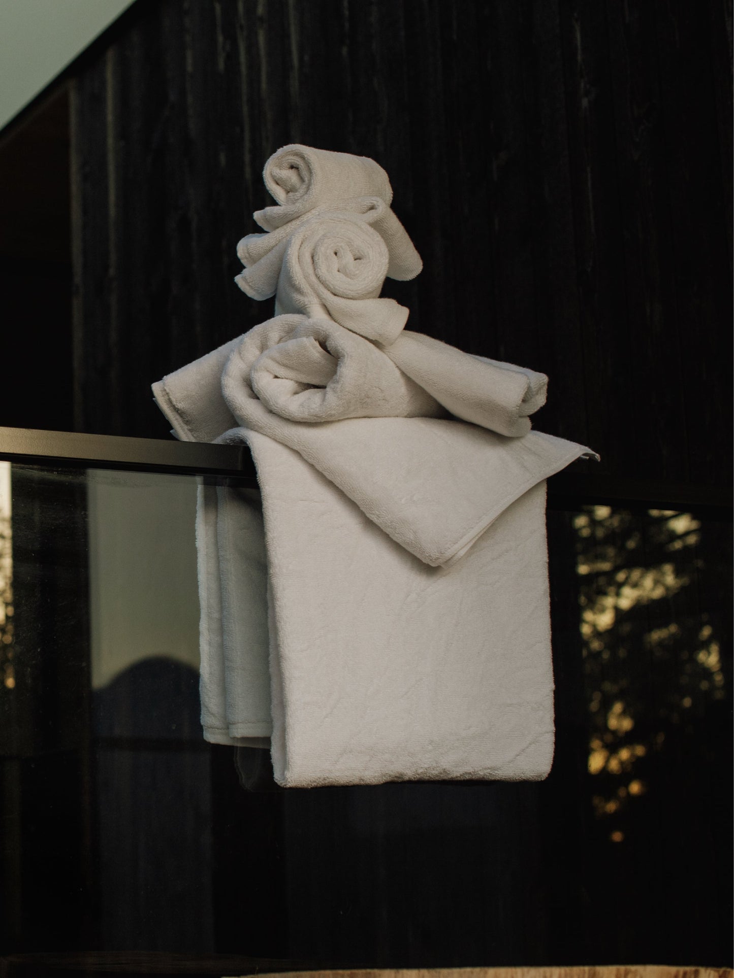 Organic and Fairtrade Cotton Bath Towel in White#color_white