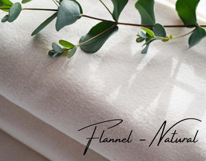 Organic Cotton - Flannel Fitted Sheets - Natural