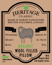 Load image into Gallery viewer, Heritage Classic Organic Wool Knop Adjustable Pillow - extra fill
